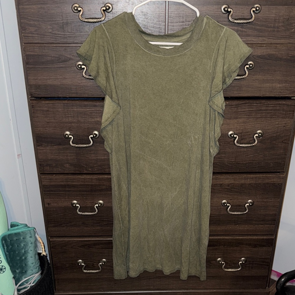 Wonderly Olive Green Dress